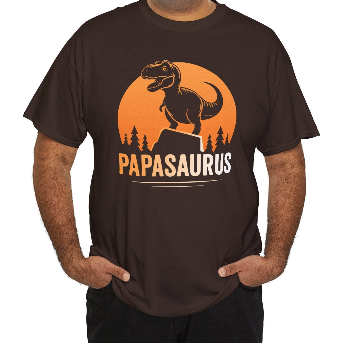 Papasaurus Dinosaur Dad Tee - Kim’s Signature Beauty & Accessories    