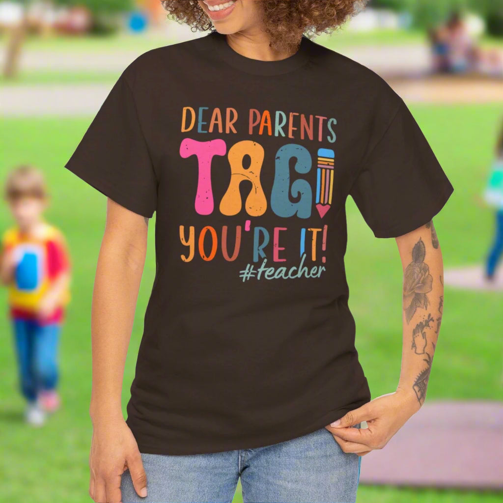 Parents Tag Your it!  Teachers Tee - Kim’s Signature Beauty & Accessories    