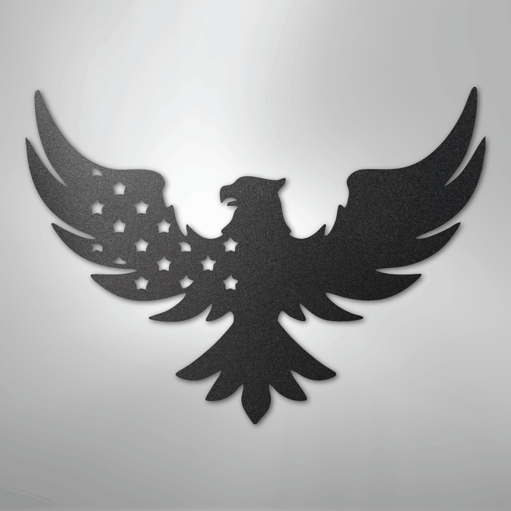 Patriotic Eagle - Steel Sign - Kim’s Signature Beauty & Accessories