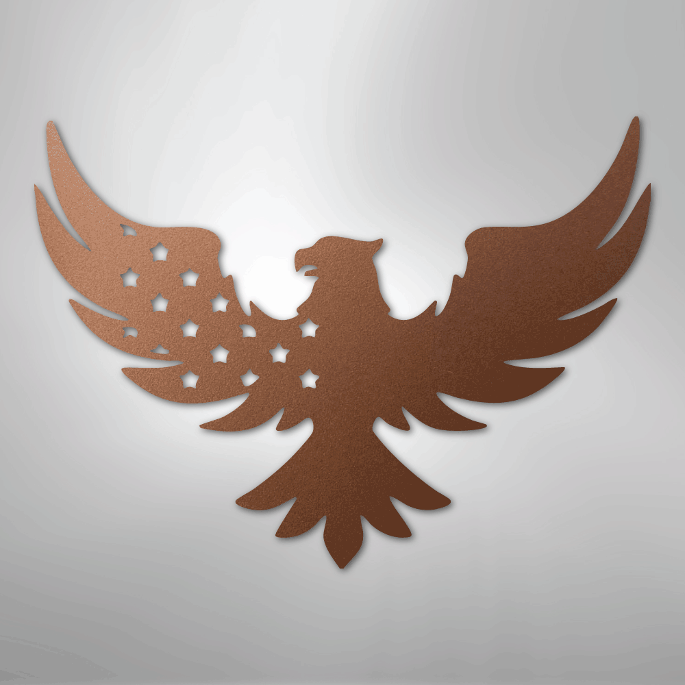 Patriotic Eagle - Steel Sign - Kim’s Signature Beauty & Accessories