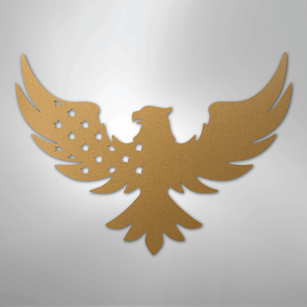Patriotic Eagle - Steel Sign - Kim’s Signature Beauty & Accessories