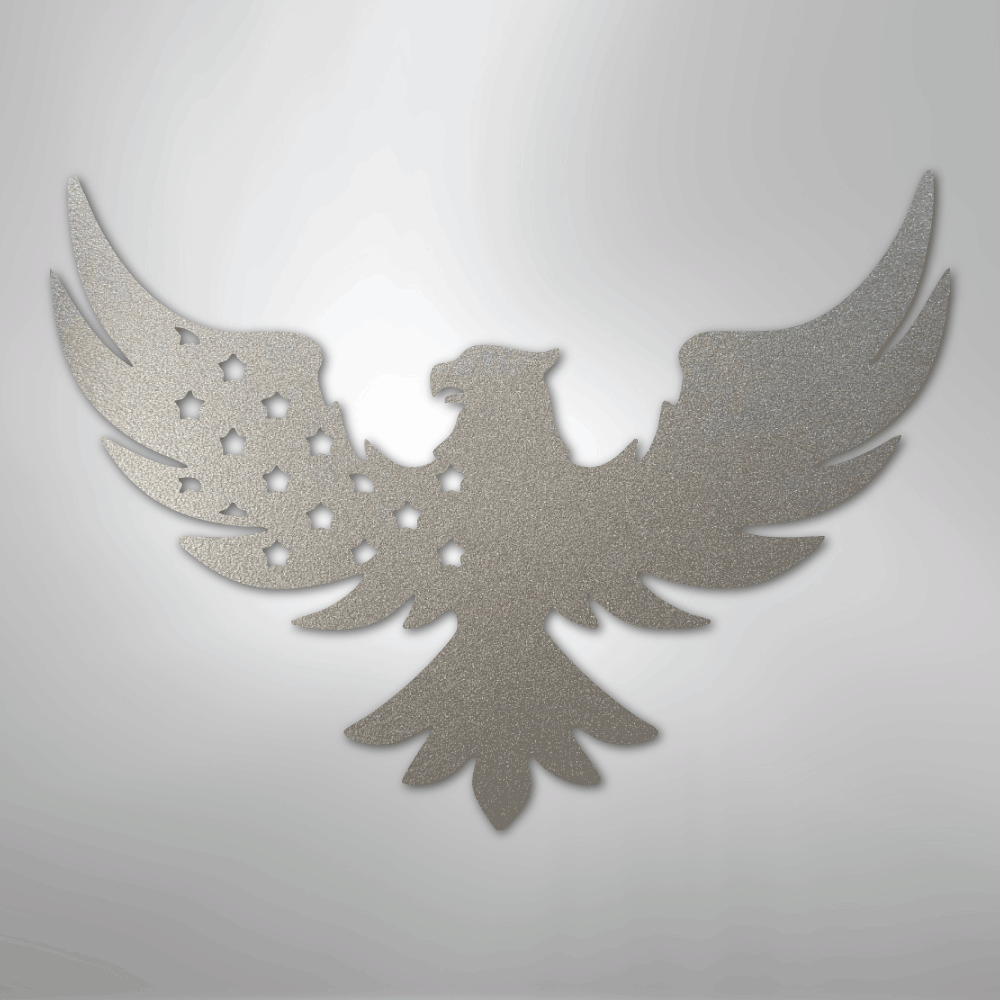 Patriotic Eagle - Steel Sign - Kim’s Signature Beauty & Accessories