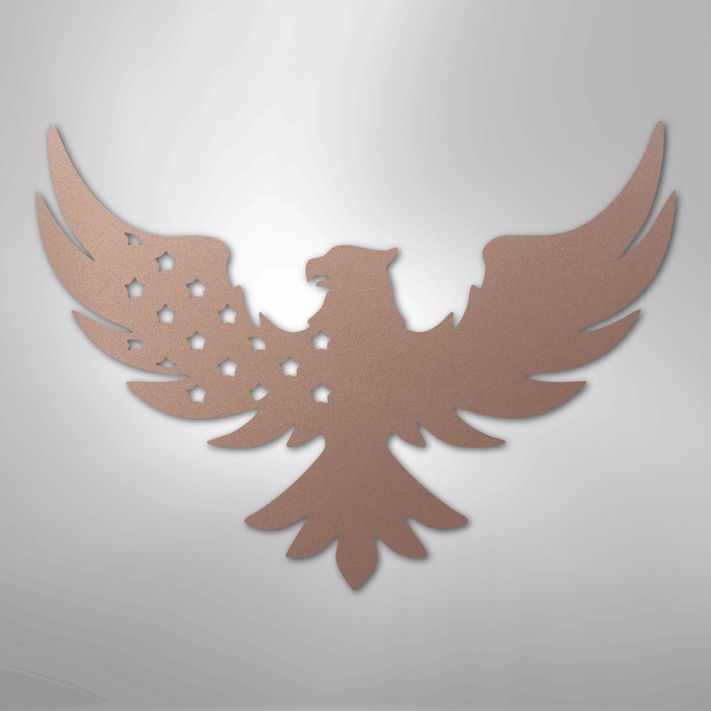 Patriotic Eagle - Steel Sign - Kim’s Signature Beauty & Accessories