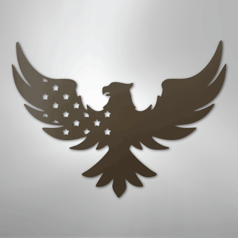 Patriotic Eagle - Steel Sign - Kim’s Signature Beauty & Accessories