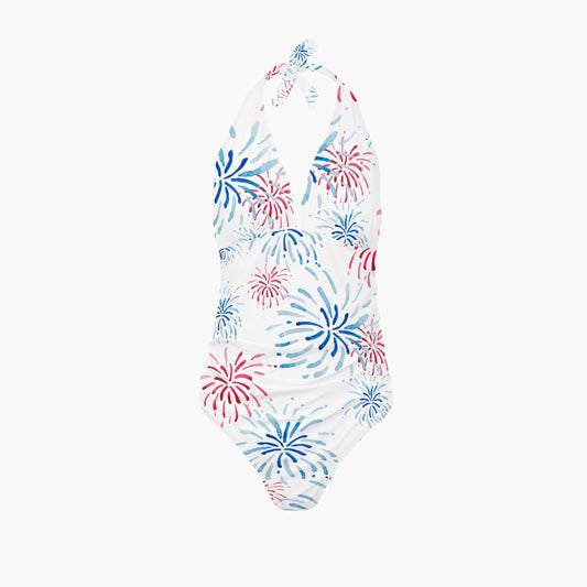 Patriotic Sparks |  Women's One-Piece Swimsuit - Kim’s Signature Beauty & Accessories    