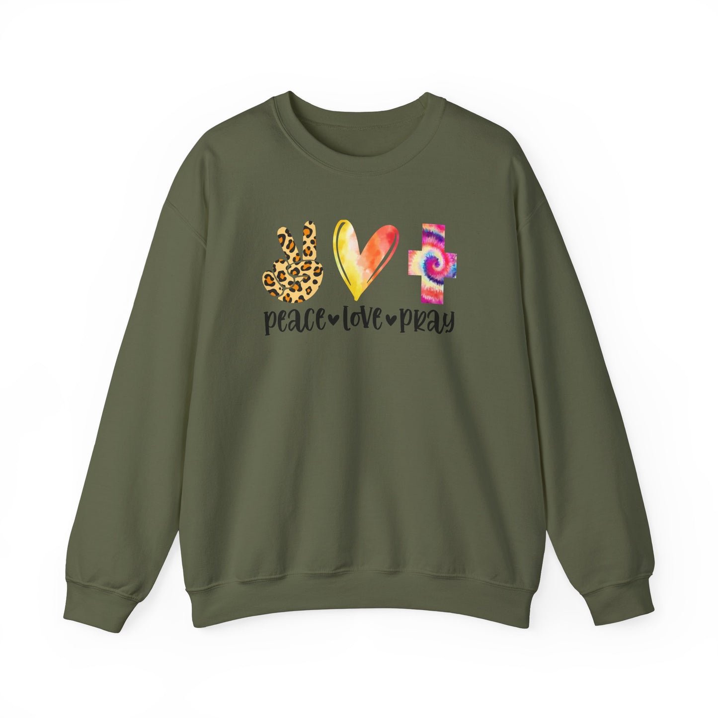 Peace, Love, Pray  Sweatshirt - Kim’s Signature Beauty & Accessories    