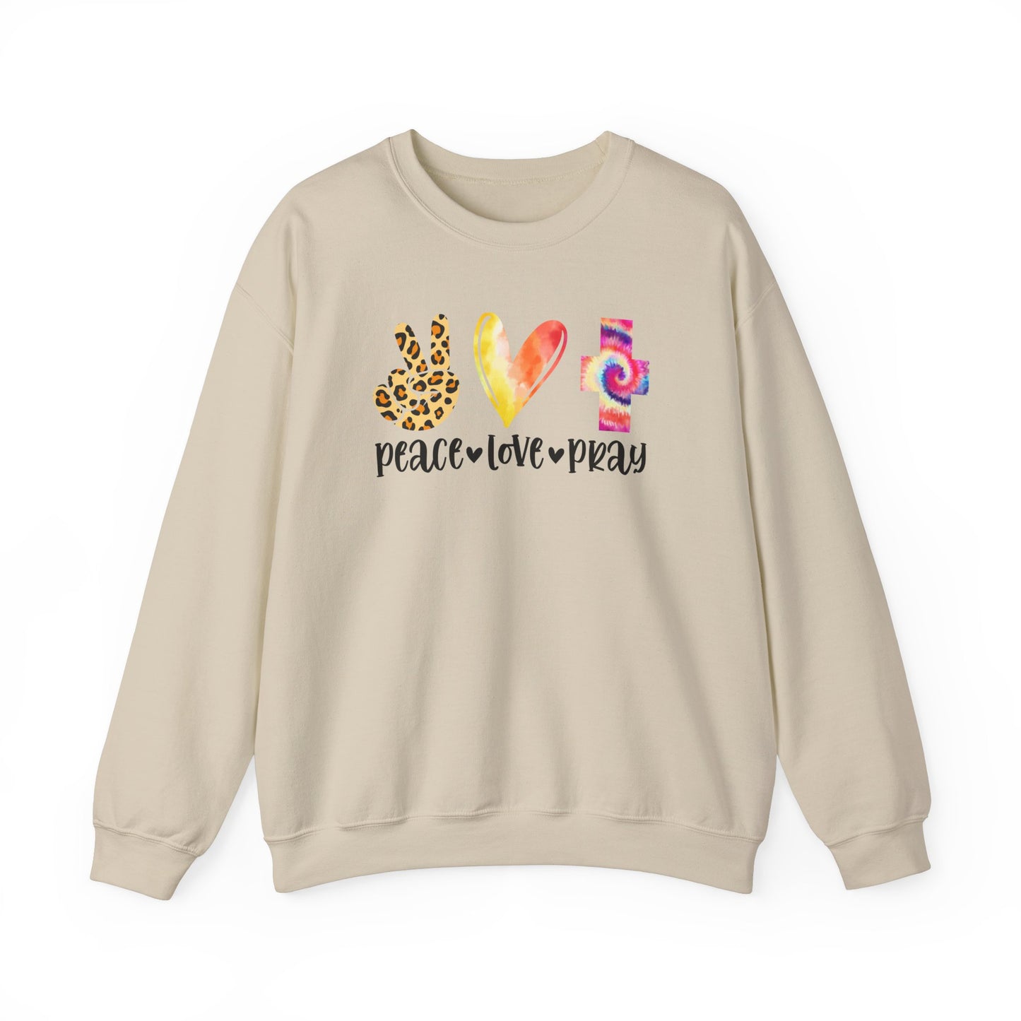 Peace, Love, Pray  Sweatshirt - Kim’s Signature Beauty & Accessories    
