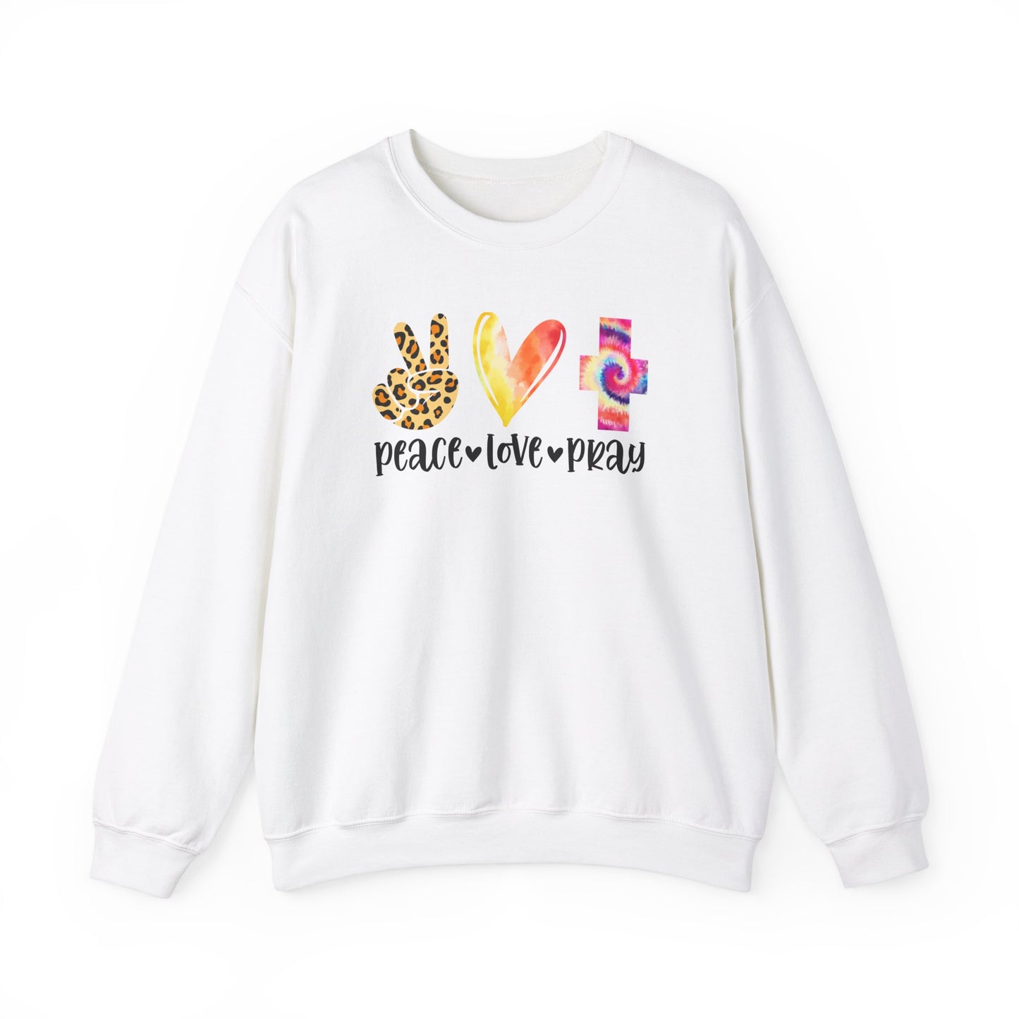 Peace, Love, Pray  Sweatshirt - Kim’s Signature Beauty & Accessories    