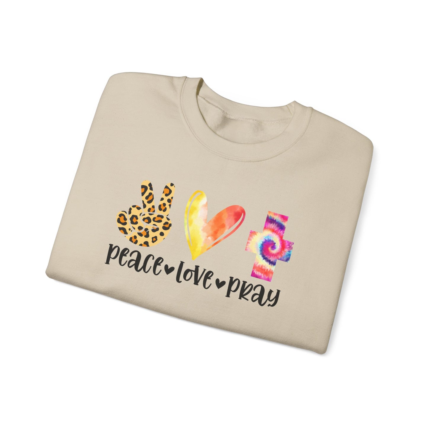 Peace, Love, Pray  Sweatshirt - Kim’s Signature Beauty & Accessories    