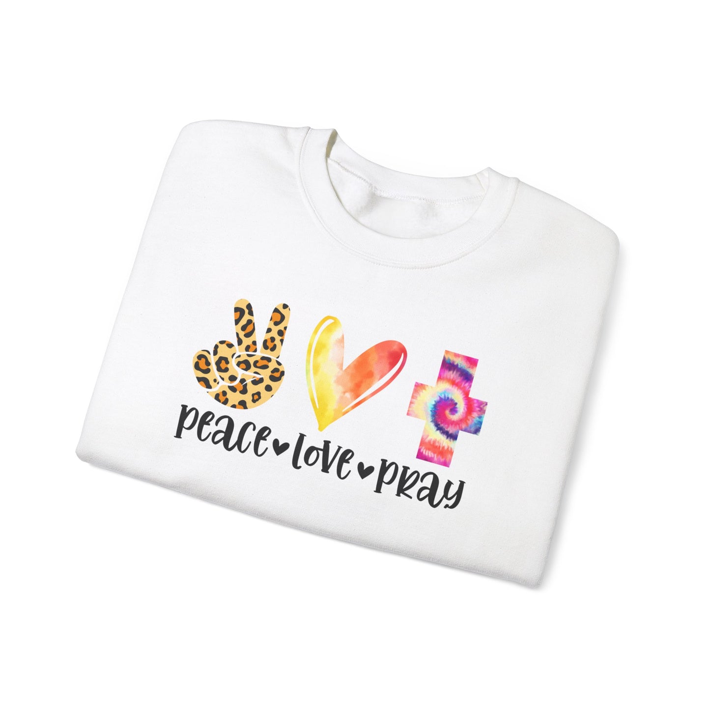 Peace, Love, Pray  Sweatshirt - Kim’s Signature Beauty & Accessories    