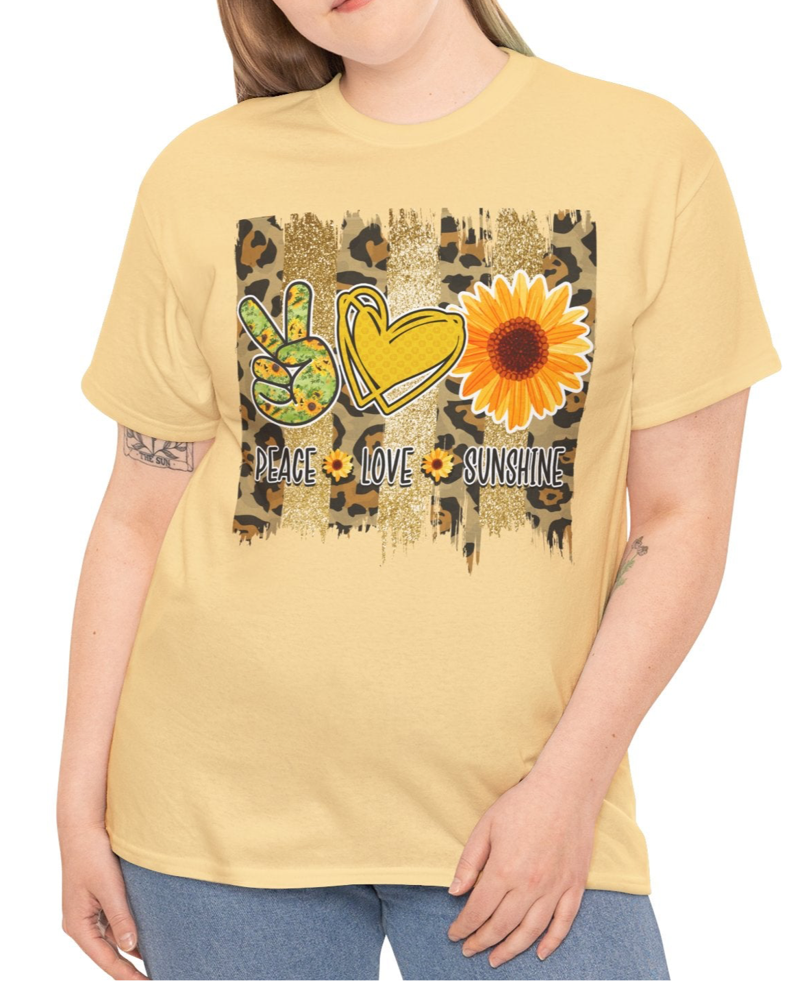 Peace, Love, Sunshine Tee - Kim’s Signature Beauty & Accessories    