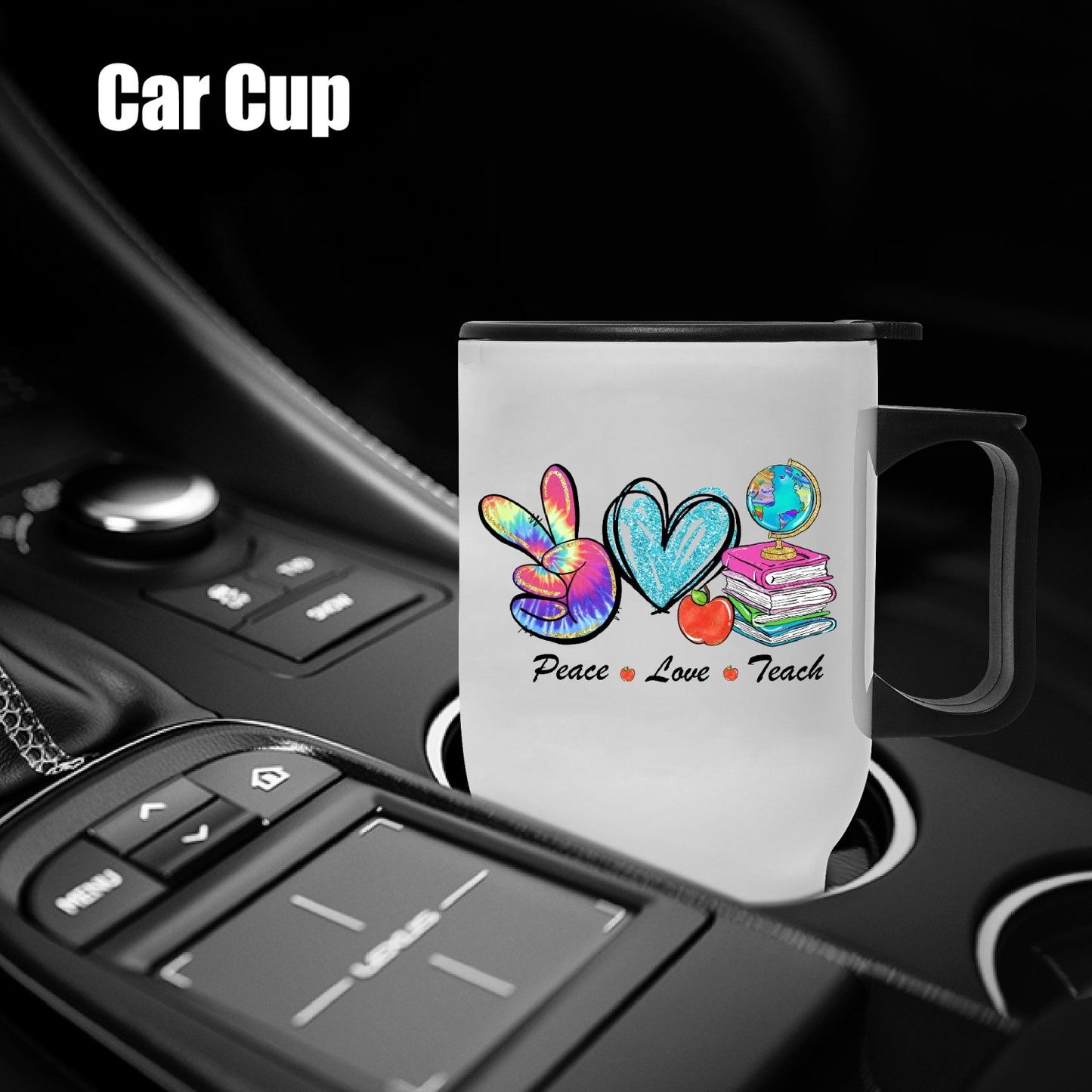 Peace, Love, Teach, Tumbler - Kim’s Signature Beauty & Accessories    