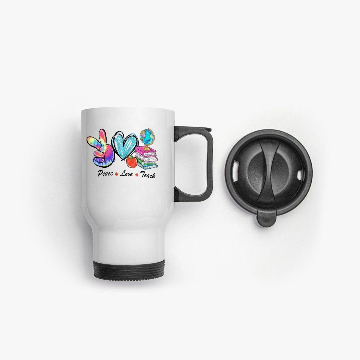 Peace, Love, Teach, Tumbler - Kim’s Signature Beauty & Accessories    