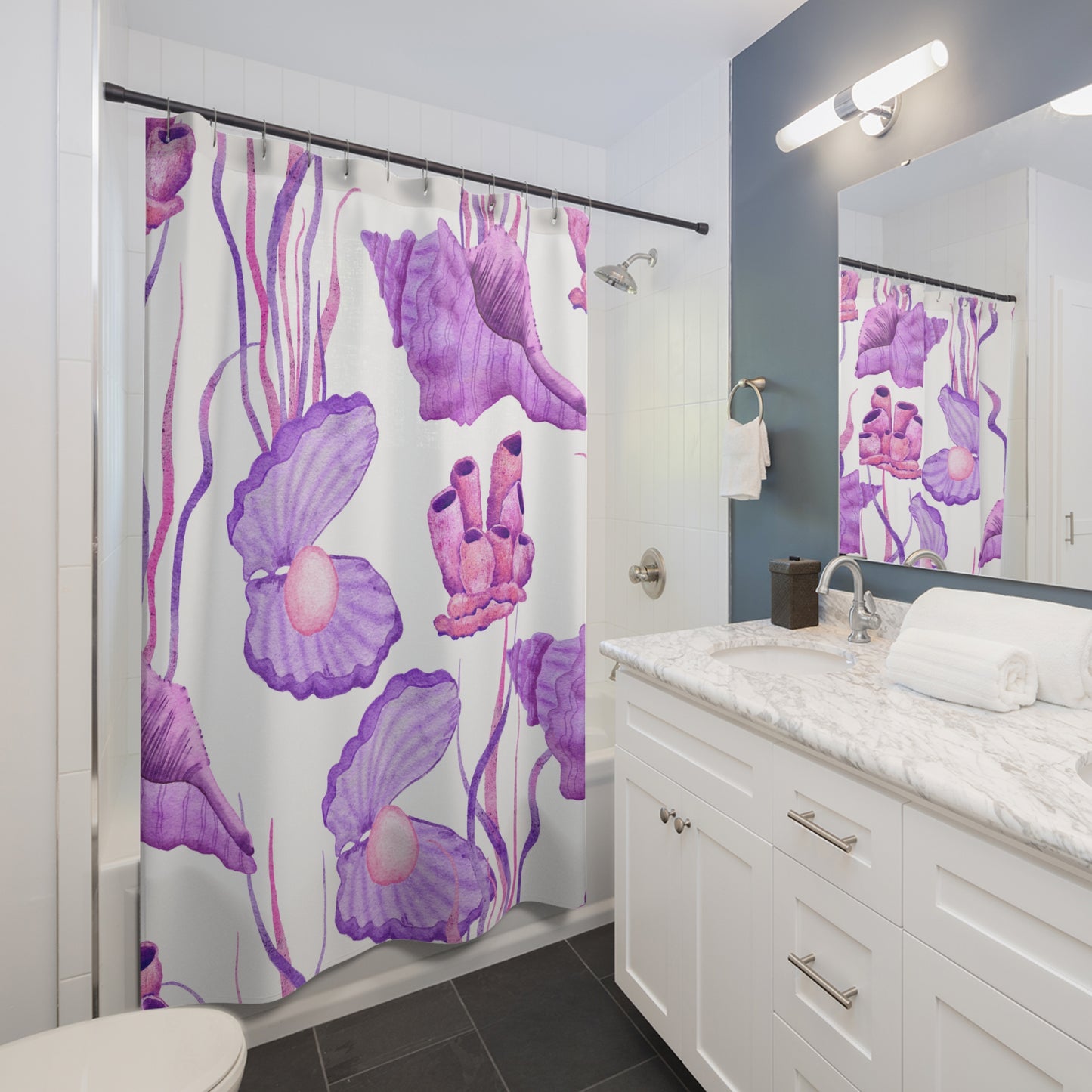 Pearls of the Sea Shower Curtain - Kim’s Signature Beauty & Accessories    