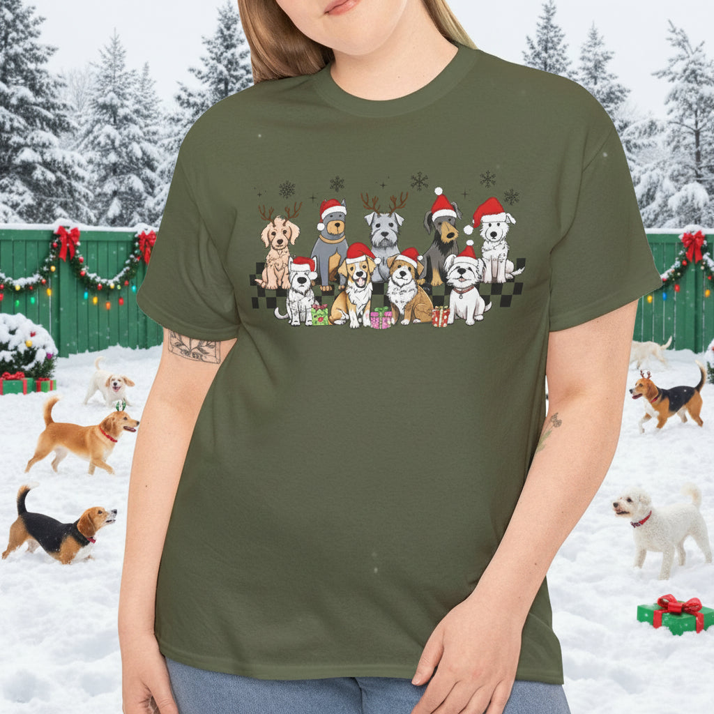 Santa Dogs Christmas T-Shirt - Kim’s Signature Beauty & Accessories    