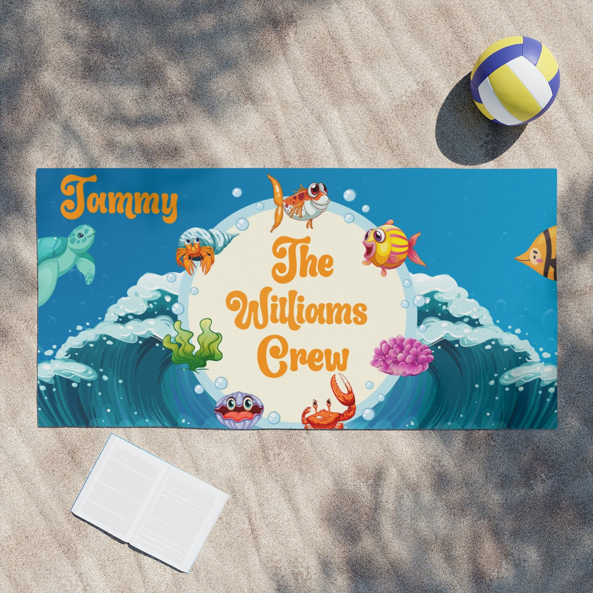 Personalized Beach Towels –  Family Name  or Beach Vibes - Kim’s Signature Beauty & Accessories