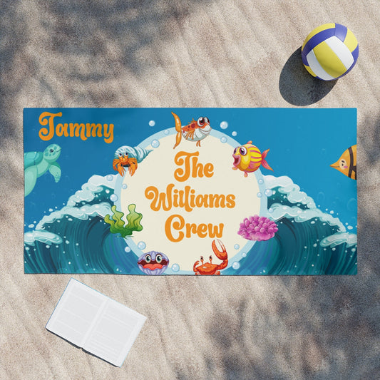 Personalized Beach Towels –  Family Name  or Beach Vibes - Kim’s Signature Beauty & Accessories
