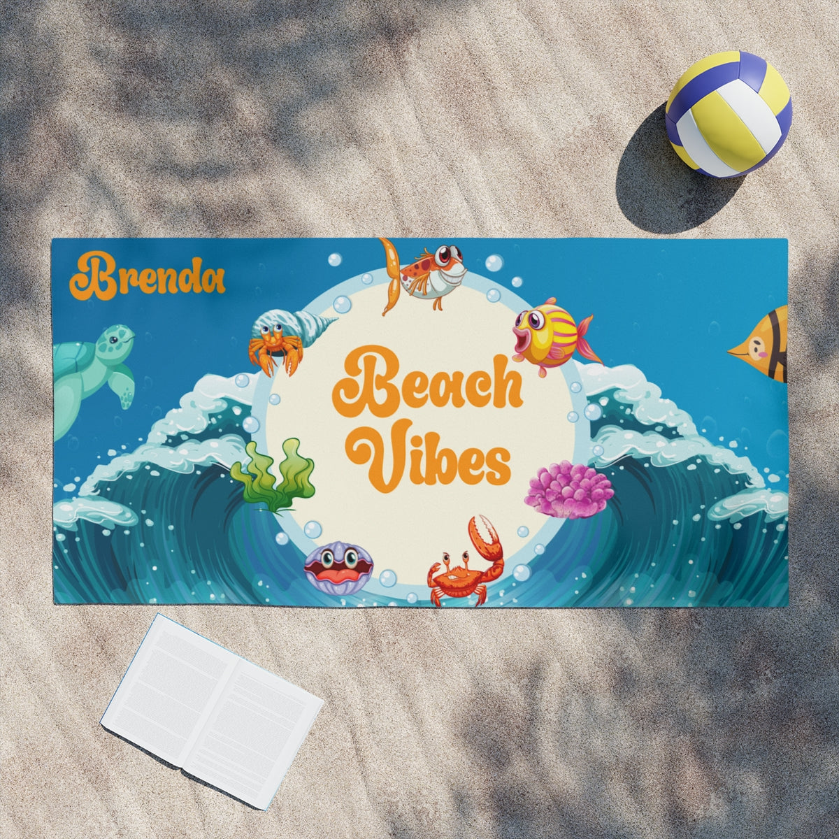 Personalized Beach Towels –  Family Name  or Beach Vibes - Kim’s Signature Beauty & Accessories