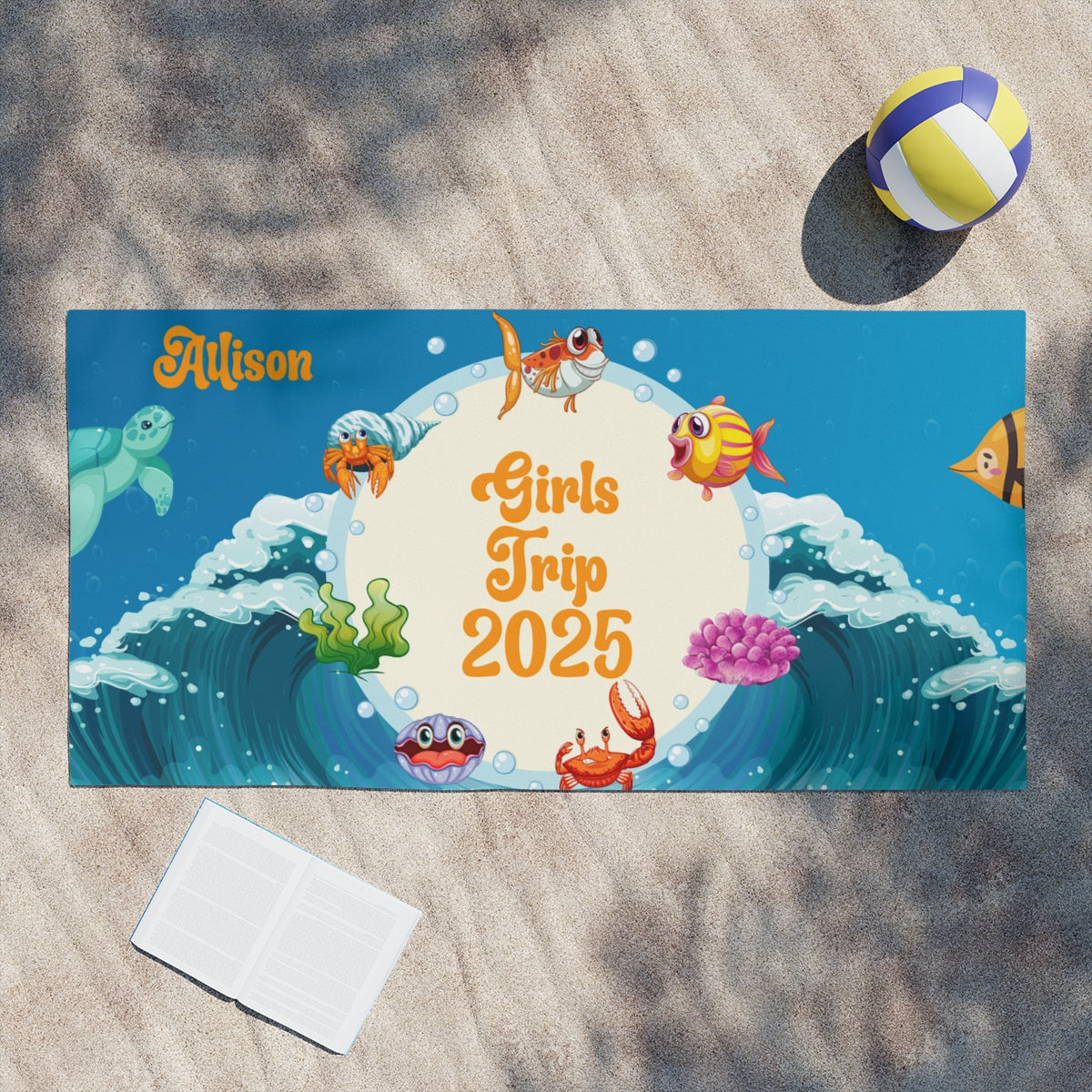 Personalized Beach Towels – Girls Trip, Family, or Beach Vibes - Kim’s Signature Beauty & Accessories    