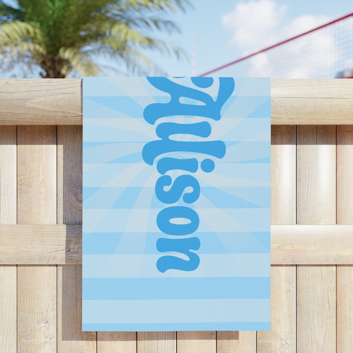Personalized Colorful Swirl Beach Towels - Kim’s Signature Beauty & Accessories    