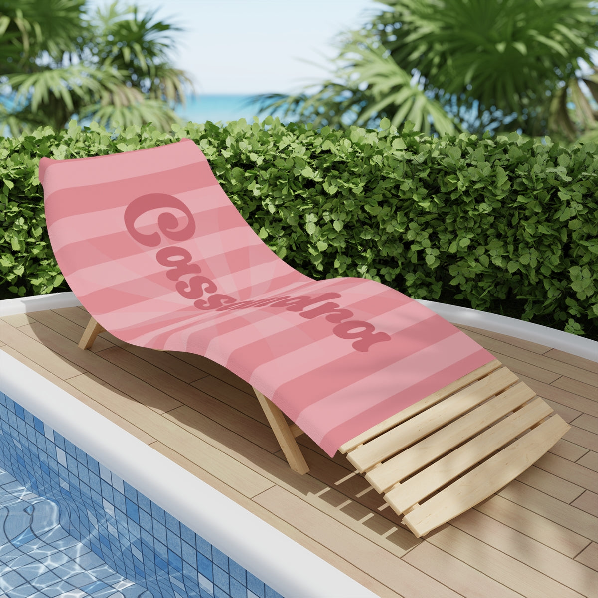 Personalized Colorful Swirl Beach Towels - Kim’s Signature Beauty & Accessories    
