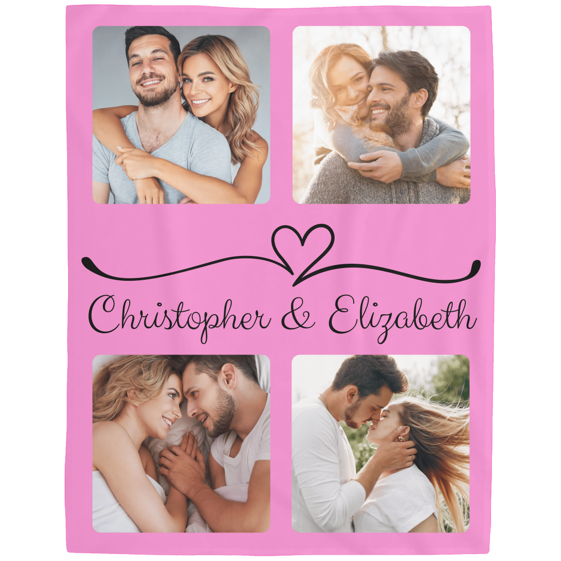 Personalized Couple Photo Fleece Blanket - Kim’s Signature Beauty & Accessories    