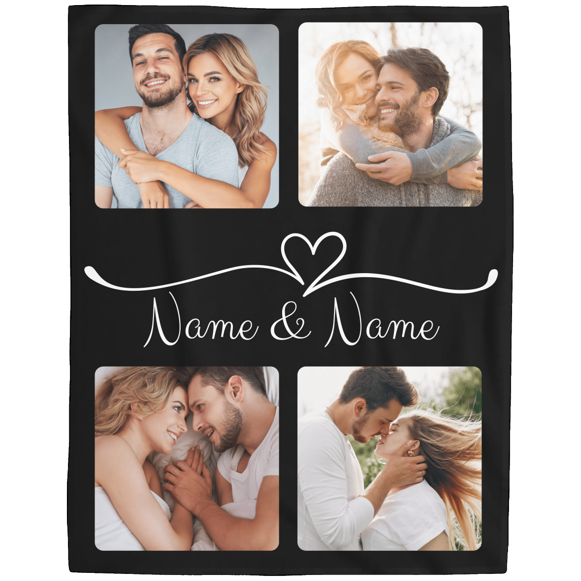 Personalized Couple Photo Fleece Blanket - Kim’s Signature Beauty & Accessories    
