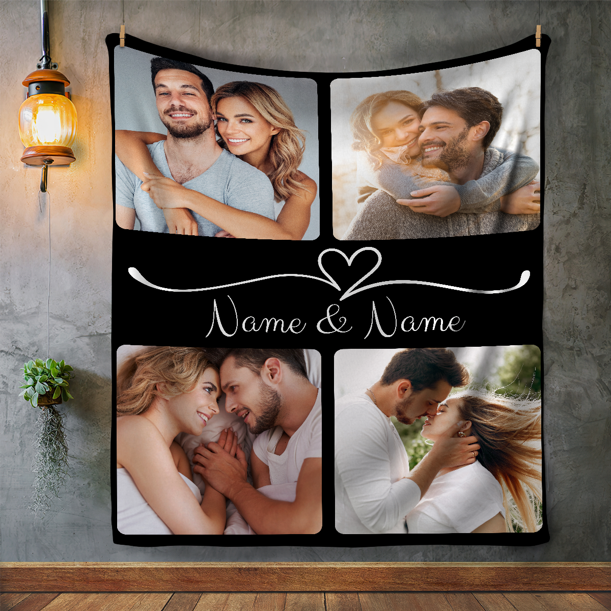 Personalized Couple Photo Fleece Blanket - Kim’s Signature Beauty & Accessories    