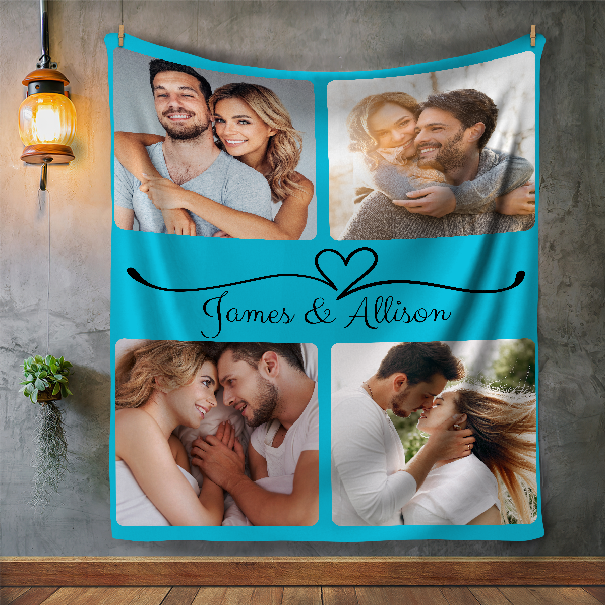 Personalized Couple Photo Fleece Blanket - Kim’s Signature Beauty & Accessories    