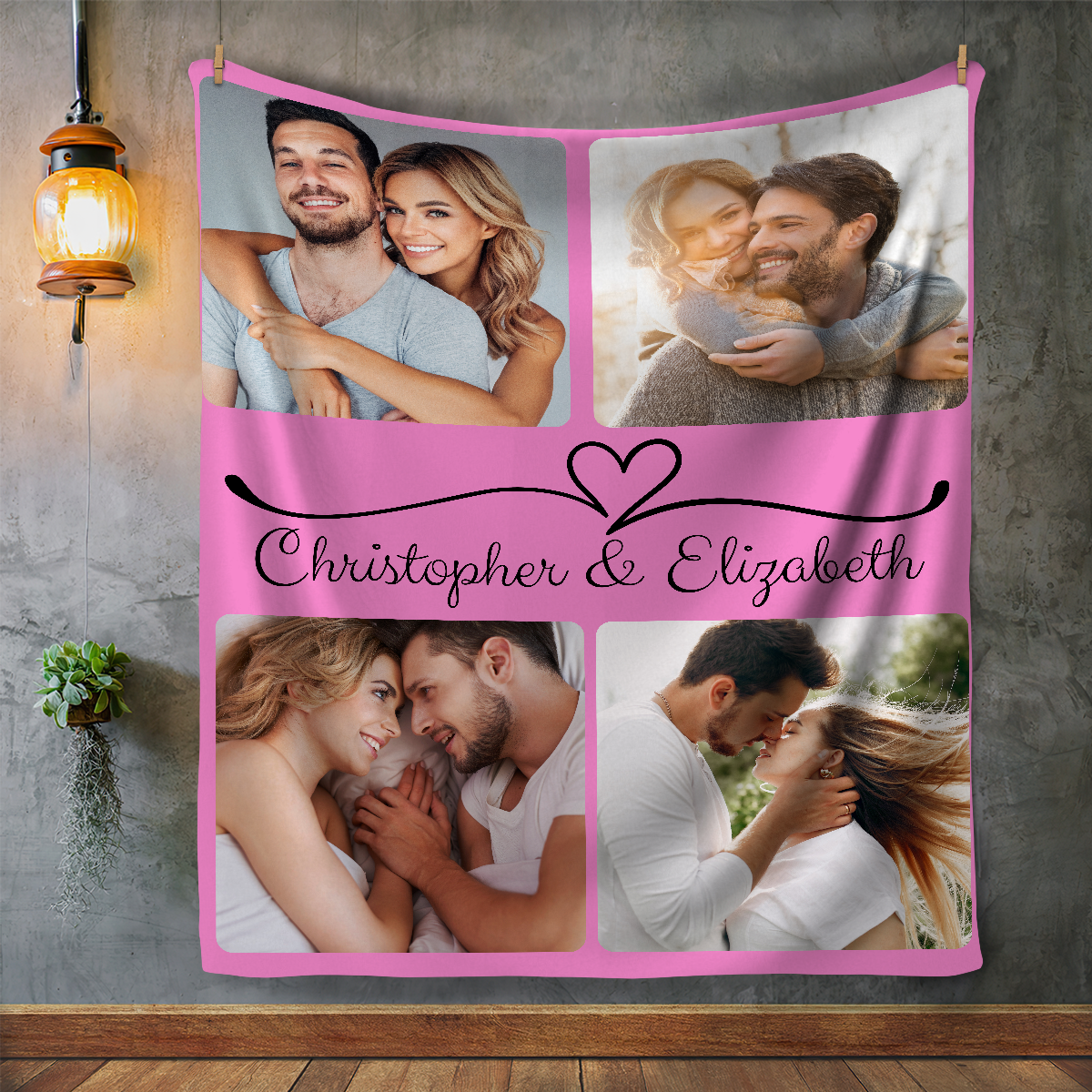 Personalized Couple Photo Fleece Blanket - Kim’s Signature Beauty & Accessories    