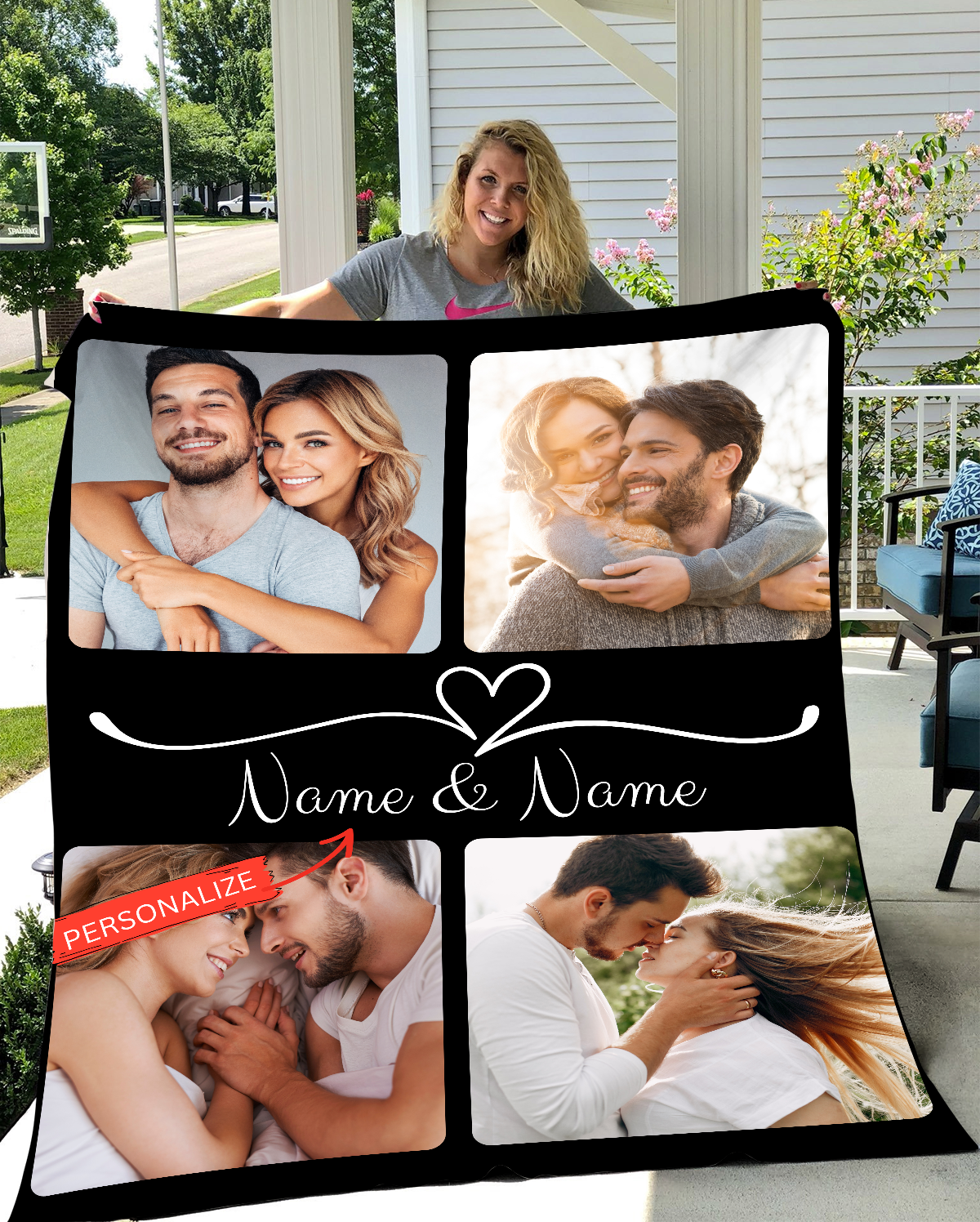Personalized Couple Photo Fleece Blanket - Kim’s Signature Beauty & Accessories    