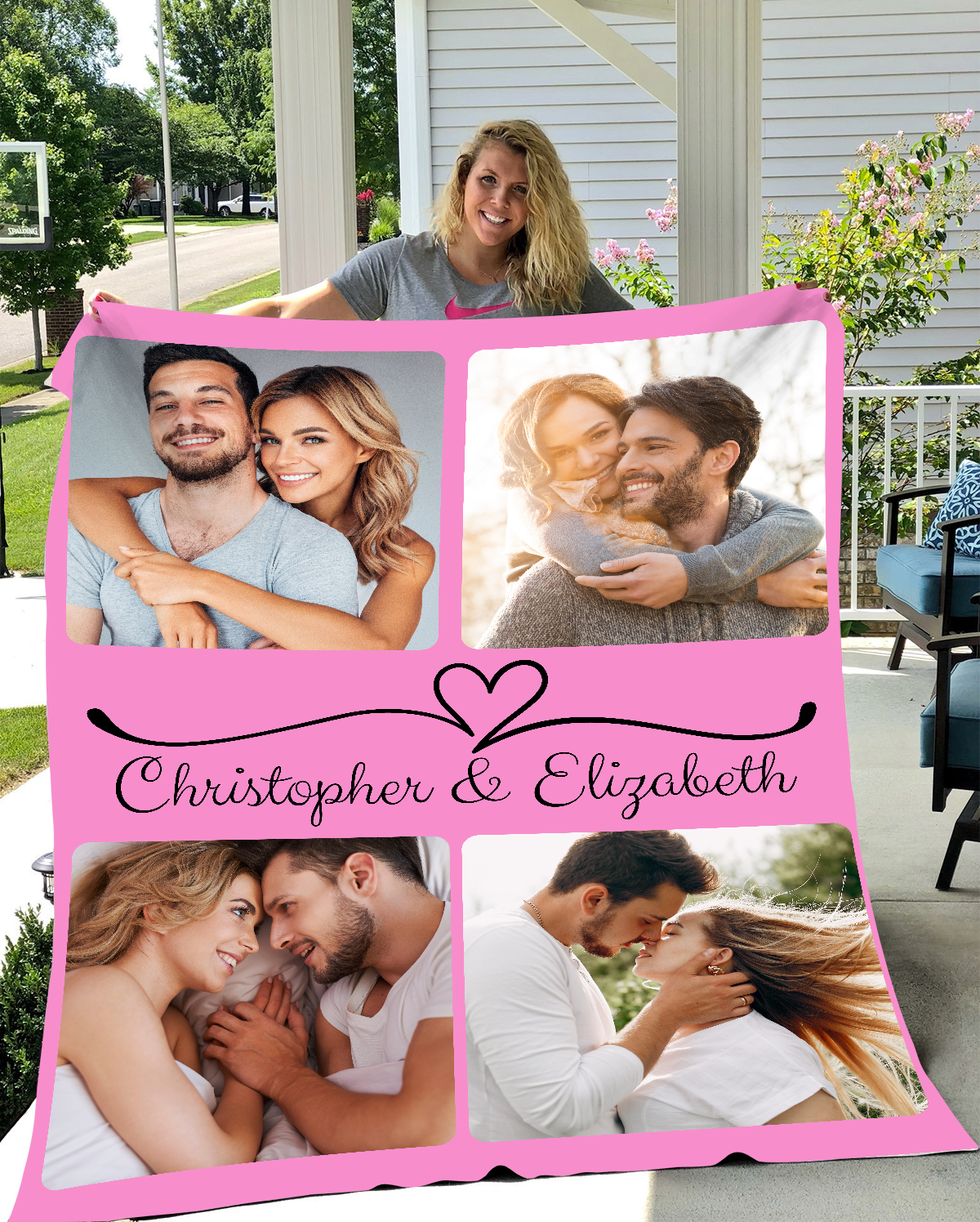 Personalized Couple Photo Fleece Blanket - Kim’s Signature Beauty & Accessories    