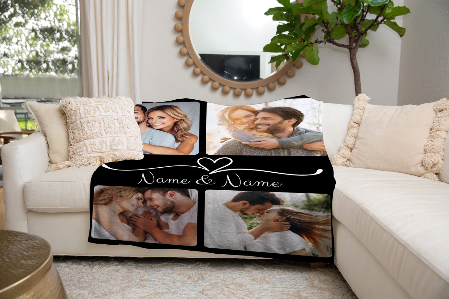 Personalized Couple Photo Fleece Blanket - Kim’s Signature Beauty & Accessories    
