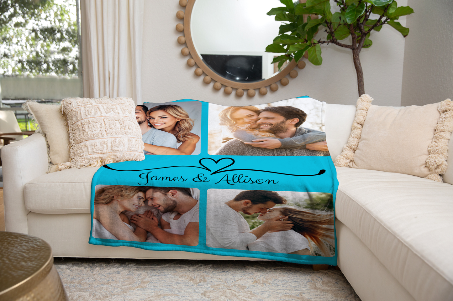 Personalized Couple Photo Fleece Blanket - Kim’s Signature Beauty & Accessories    