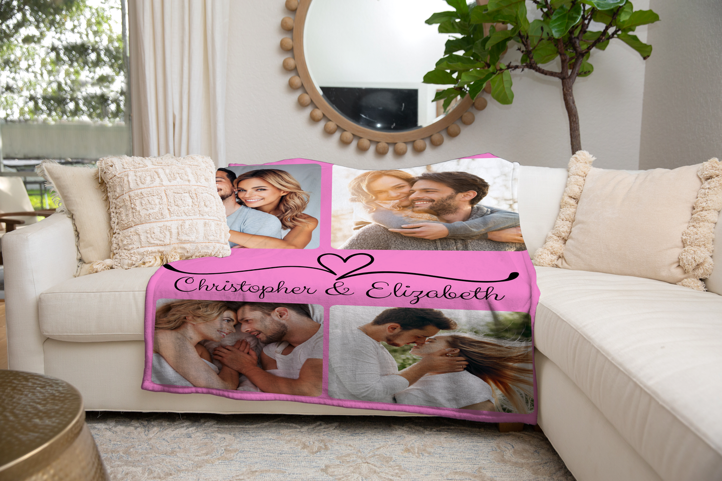 Personalized Couple Photo Fleece Blanket - Kim’s Signature Beauty & Accessories    
