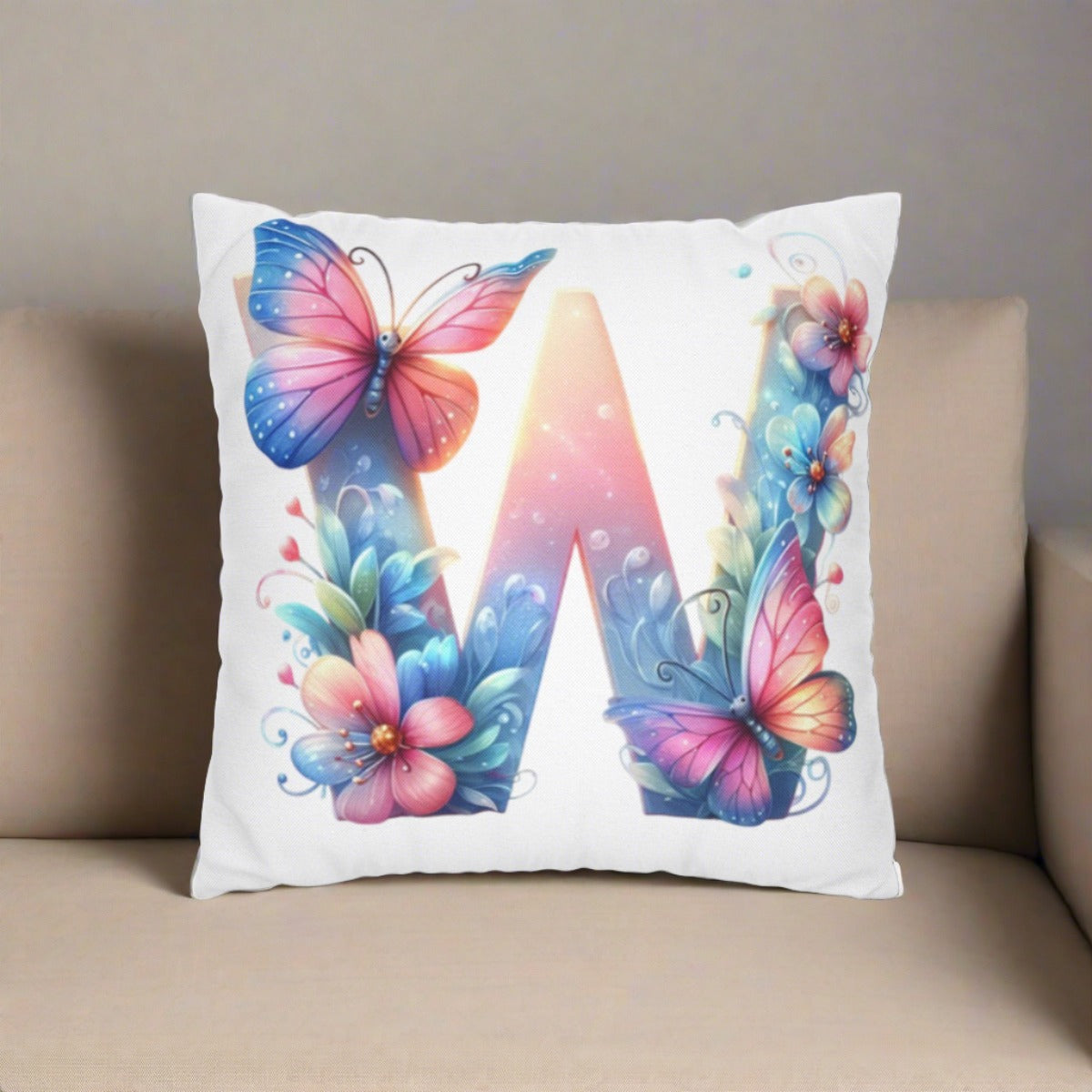 Personalized Front & Back  |  Square Pillowcase | 3 COLORS - Kim’s Signature Beauty & Accessories    