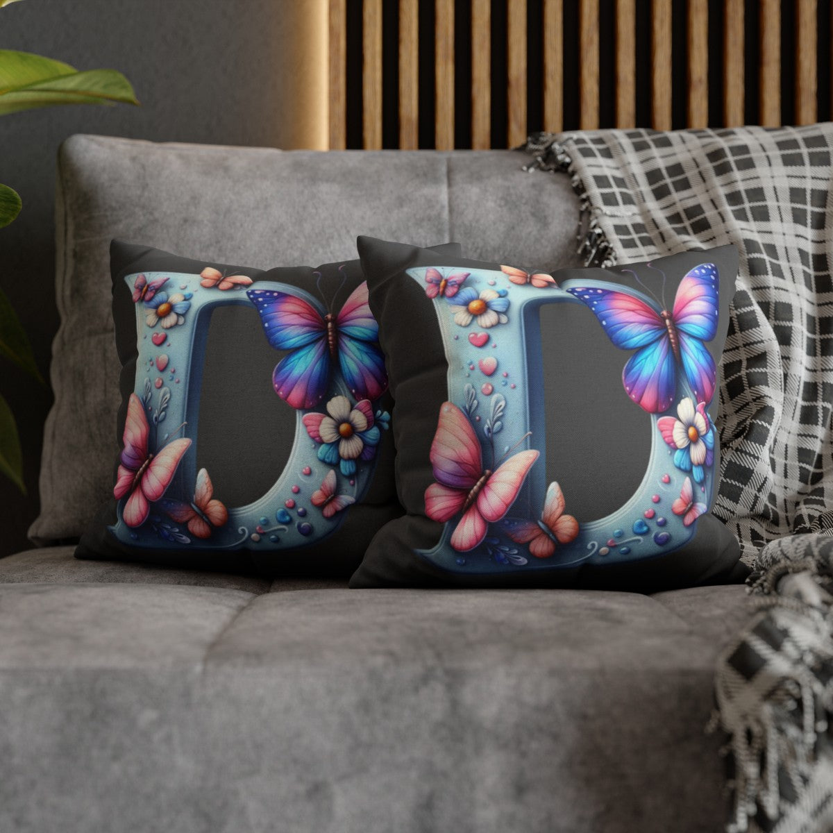 Personalized Front & Back  |  Square Pillowcase | 3 COLORS - Kim’s Signature Beauty & Accessories    