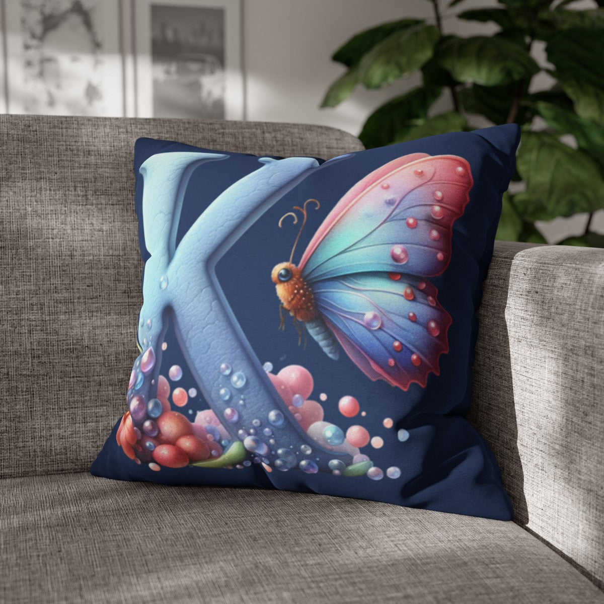 Personalized Front & Back  |  Square Pillowcase | 3 COLORS - Kim’s Signature Beauty & Accessories    