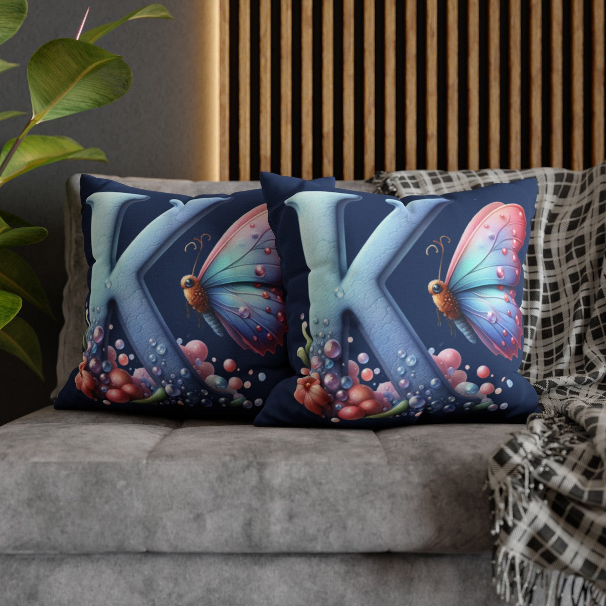 Personalized Front & Back  |  Square Pillowcase | 3 COLORS - Kim’s Signature Beauty & Accessories    