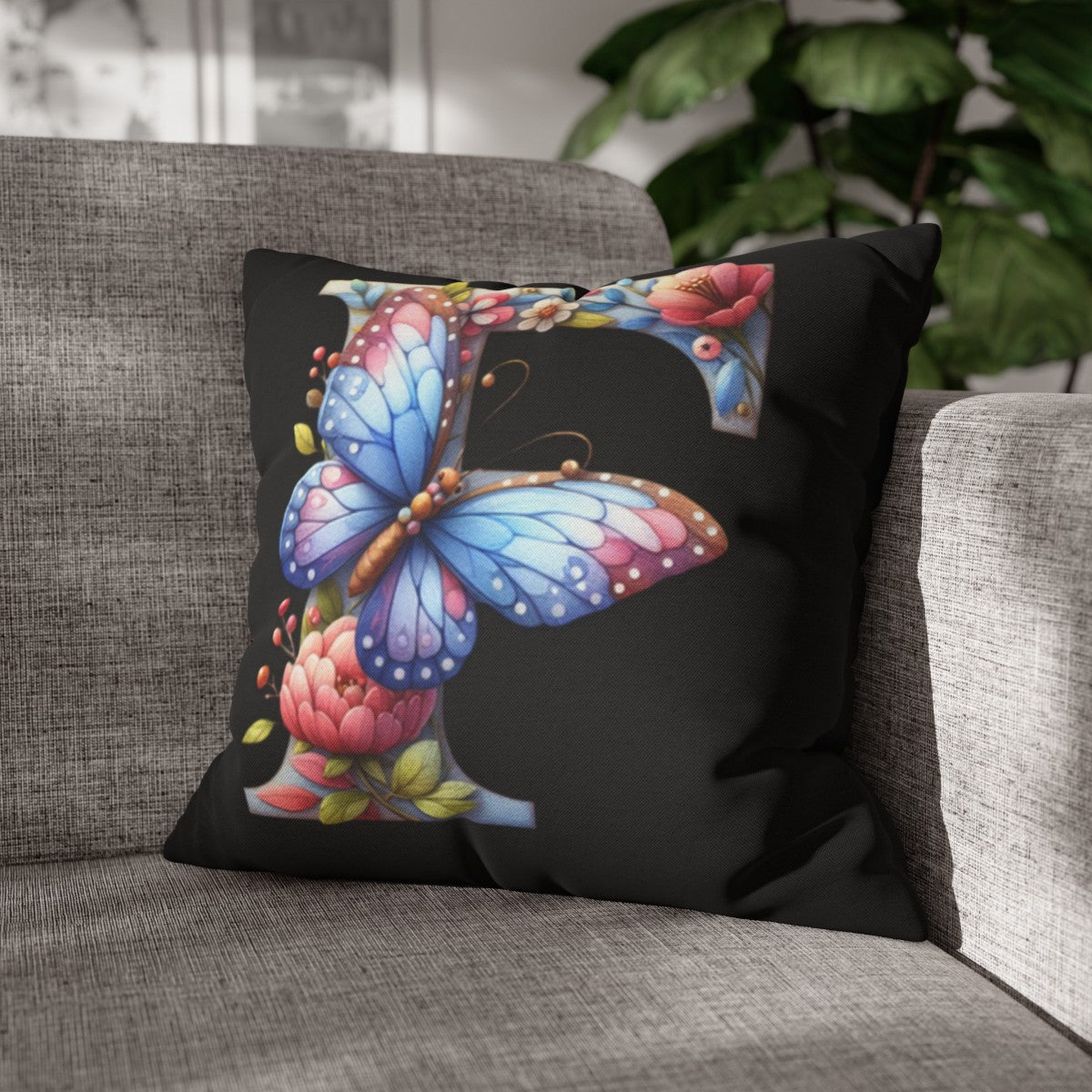 Personalized Front & Back  |  Square Pillowcase | 3 COLORS - Kim’s Signature Beauty & Accessories    