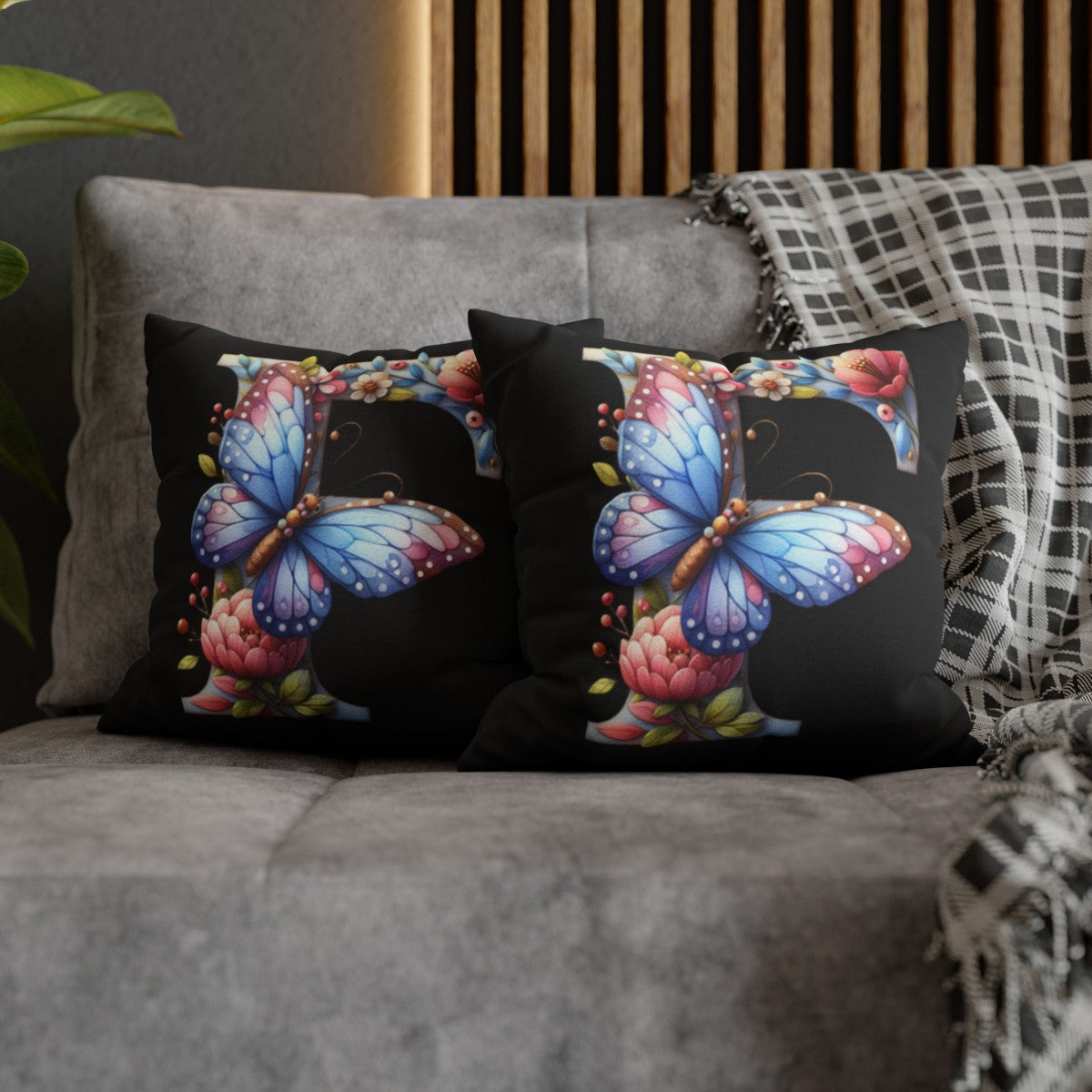 Personalized Front & Back  |  Square Pillowcase | 3 COLORS - Kim’s Signature Beauty & Accessories    