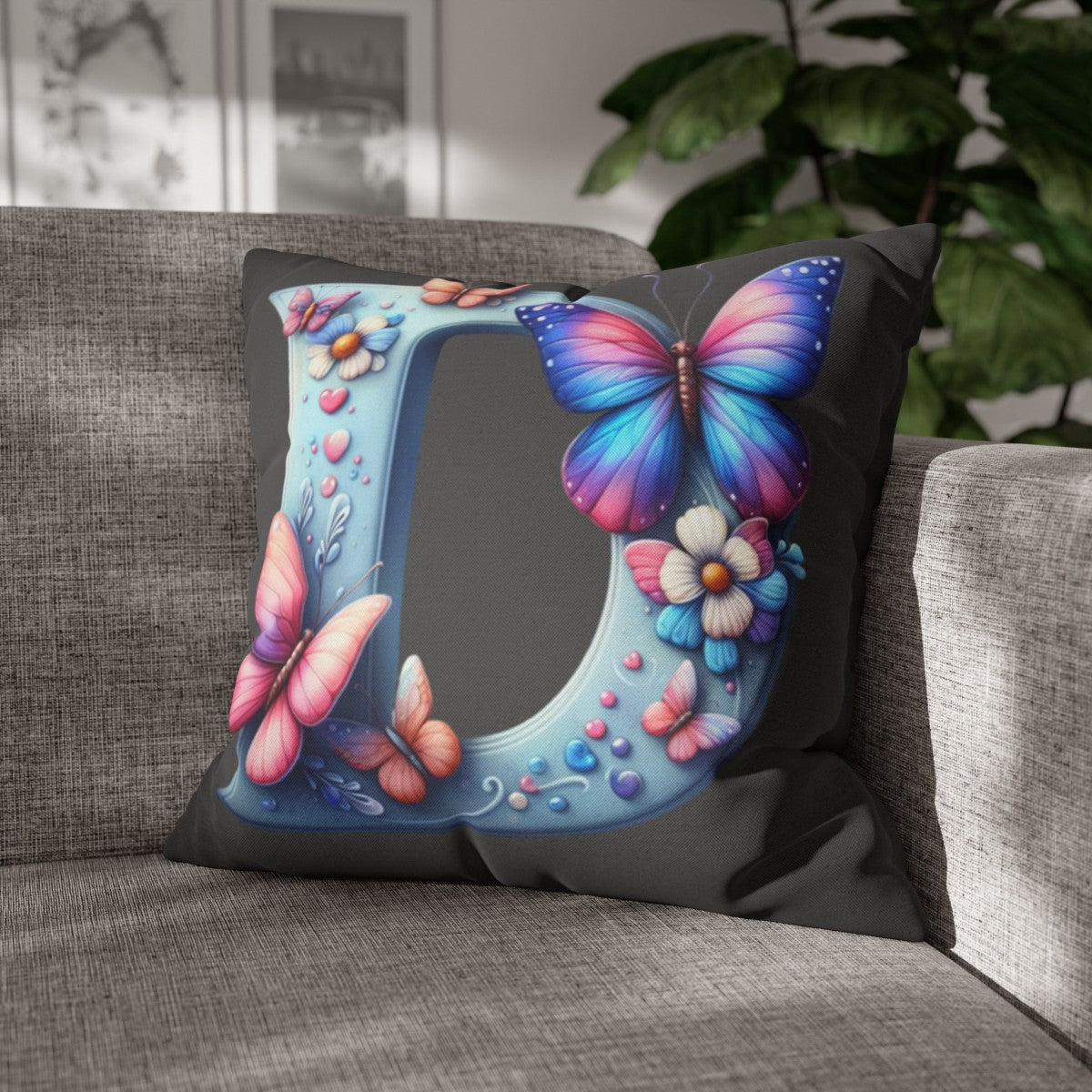 Personalized Front & Back  |  Square Pillowcase | 3 COLORS - Kim’s Signature Beauty & Accessories    