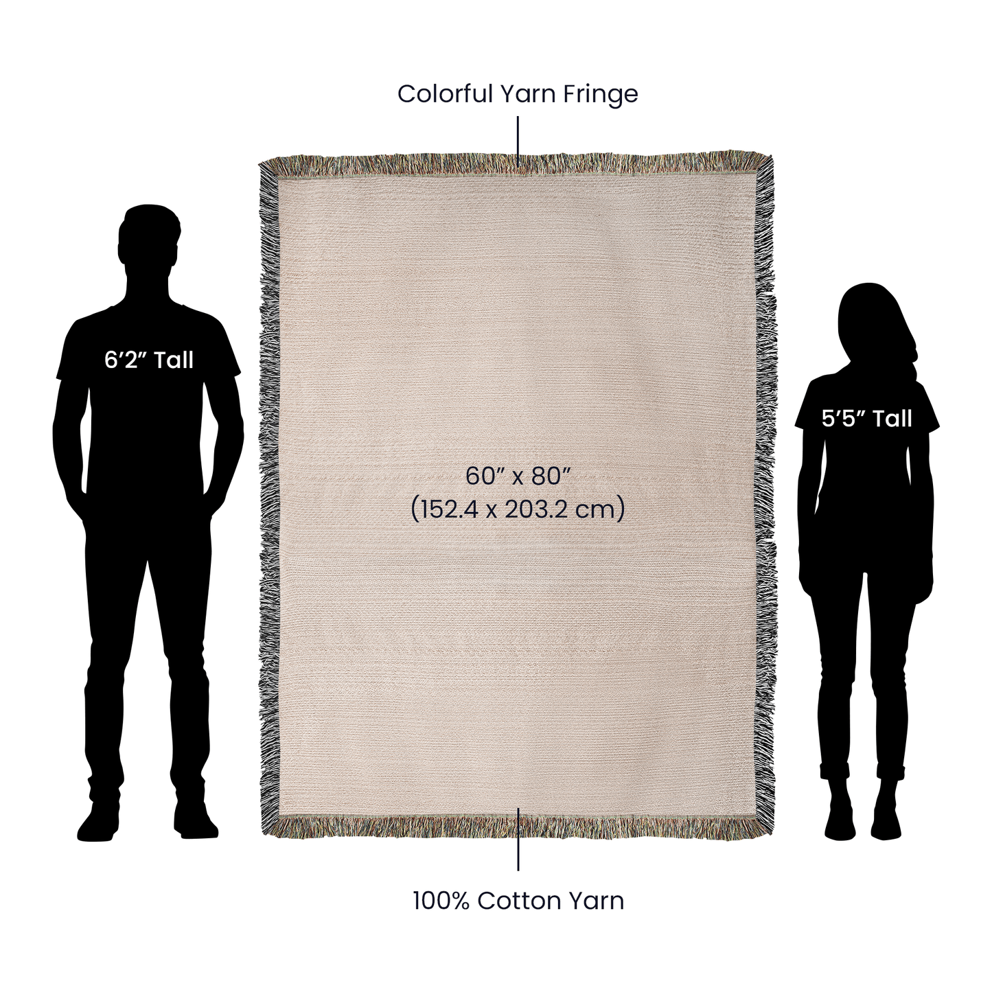 Personalized Ghost Couple “Til Death Do Us Part” Woven Blanket - Kim’s Signature Beauty & Accessories    