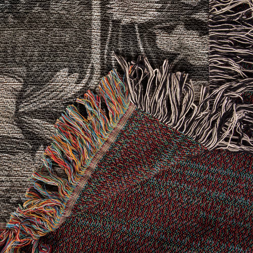 Personalized Ghost Couple “Til Death Do Us Part” Woven Blanket - Kim’s Signature Beauty & Accessories    