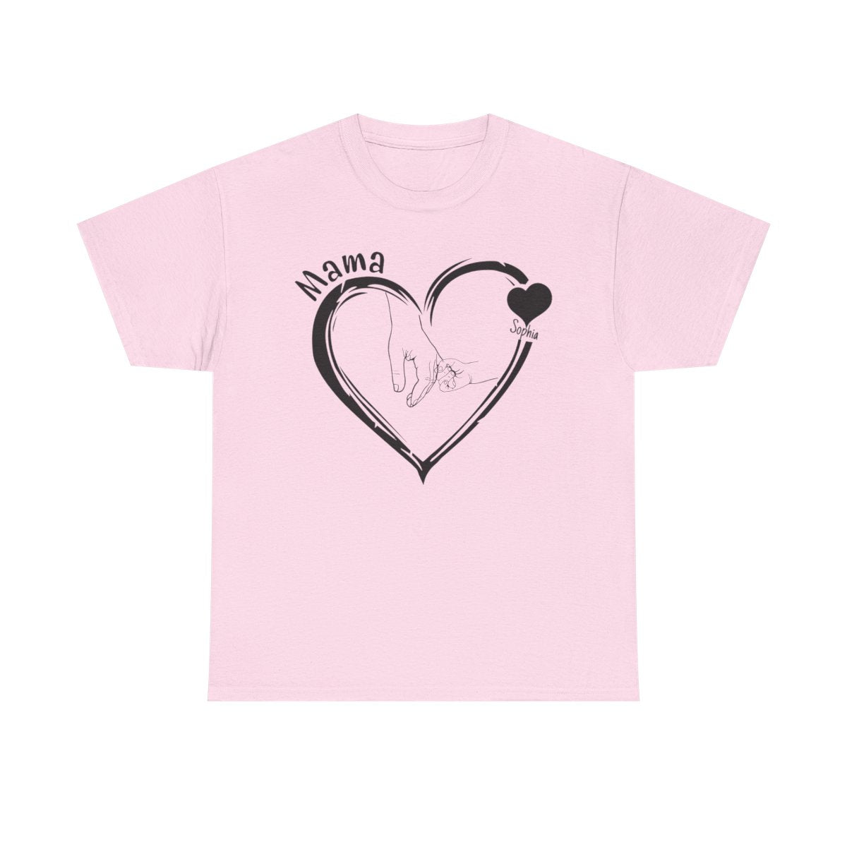 Personalized Mama-Child Heart Tee - Kim’s Signature Beauty & Accessories    