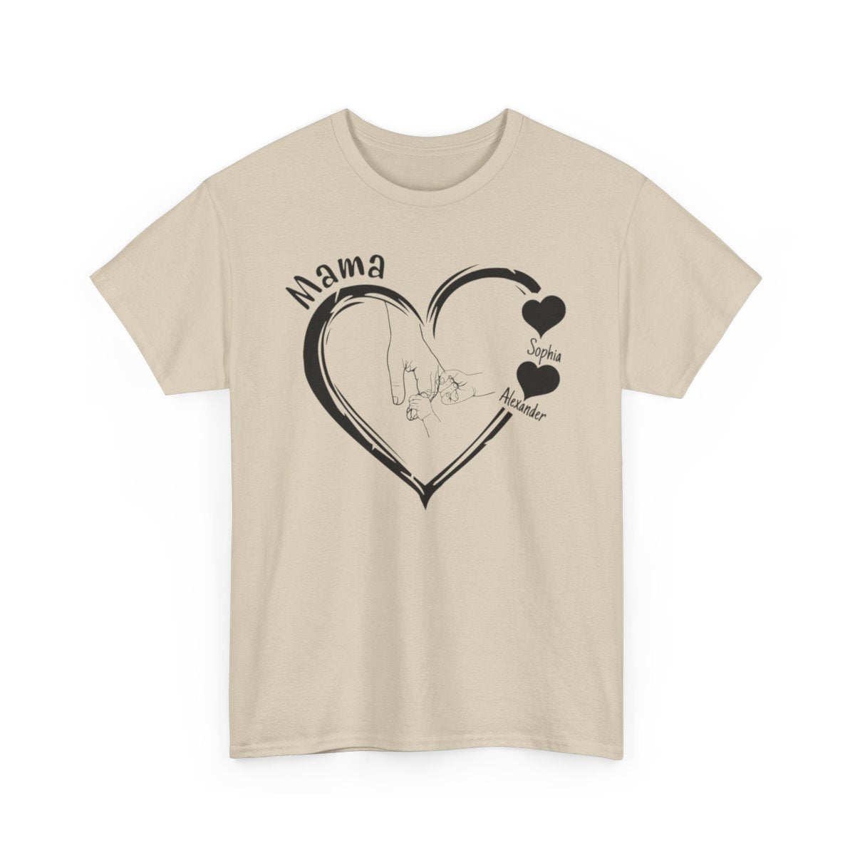 Personalized Mama-Child Heart Tee - Kim’s Signature Beauty & Accessories    