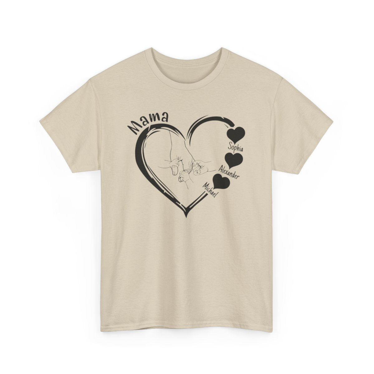 Personalized Mama-Child Heart Tee - Kim’s Signature Beauty & Accessories    
