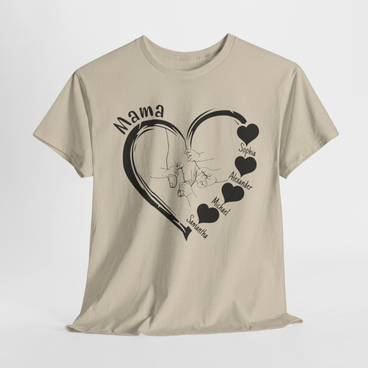 Personalized Mama-Child Heart Tee - Kim’s Signature Beauty & Accessories    