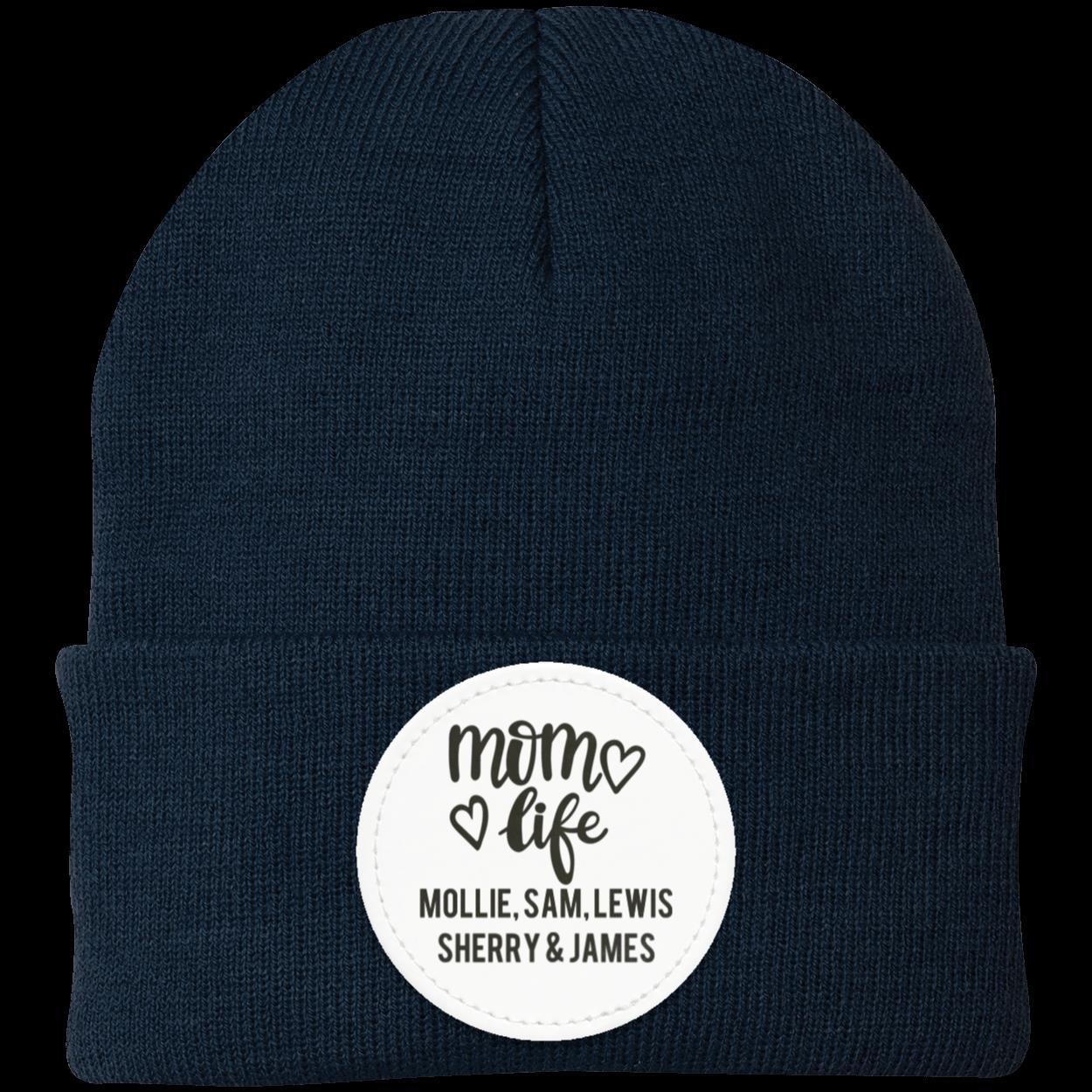 Personalized Mom Life Beanie (1-6 Names) - Kim’s Signature Beauty & Accessories    