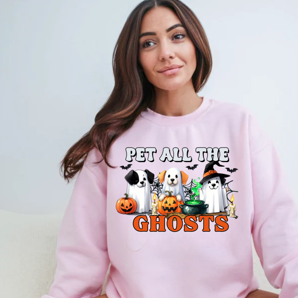 Pet All the Ghosts Sweatshirt - Kim’s Signature Beauty & Accessories    